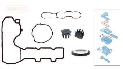 CORTECO 49118900 Gasket Kit, timing case