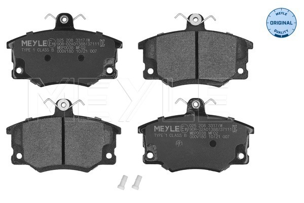 MEYLE 025 208 3317/W Brake Pad Set, disc brake