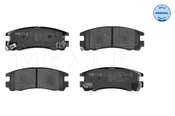 MEYLE 025 217 0615/W Brake Pad Set, disc brake