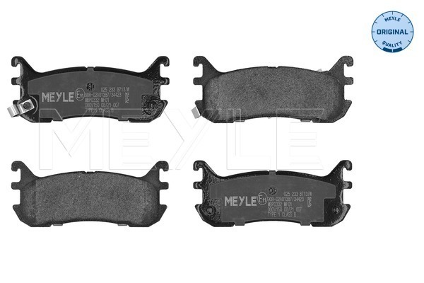 MEYLE 025 233 8713/W Brake Pad Set, disc brake