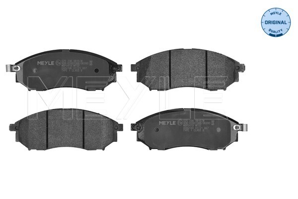 MEYLE 025 236 9816/W Kit de plaquettes de frein, frein à disque