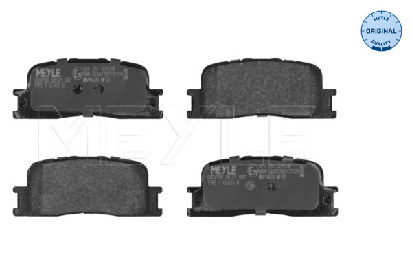 MEYLE 025 237 0215/W Brake Pad Set, disc brake