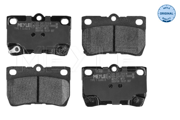 MEYLE 025 243 2315/W Brake Pad Set, disc brake
