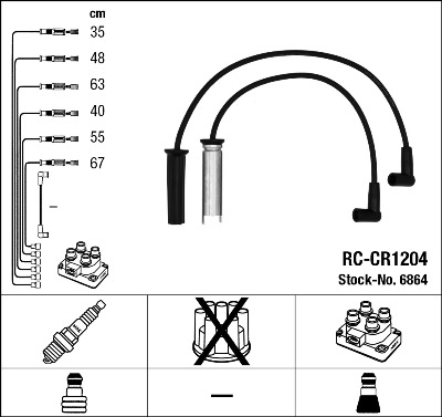 NGK 6864 Ignition Cable Kit