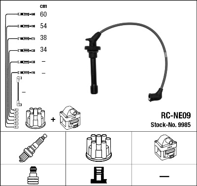 NGK 9985 Ignition Cable Kit