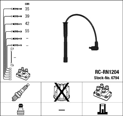 NGK 6794 Ignition Cable Kit