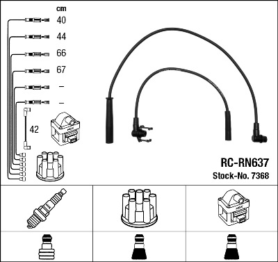 NGK 7368 Ignition Cable Kit