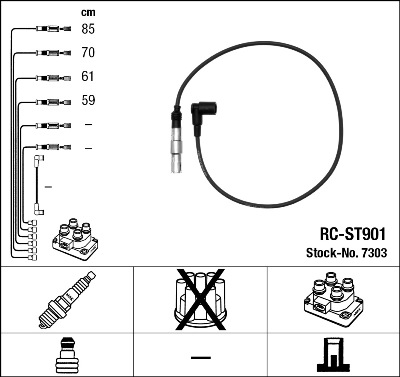 NGK 7303 Ignition Cable Kit