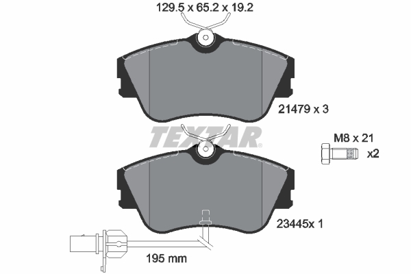 TEXTAR 2147903 Brake Pad Set, disc brake