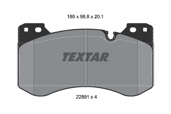 TEXTAR 2289101 Brake Pad Set, disc brake
