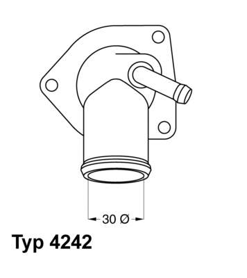 BorgWarner (Wahler) 4242.92D Thermostat, coolant