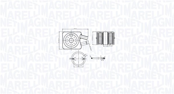 MAGNETI MARELLI 350300003200 Ölkühler, Motoröl